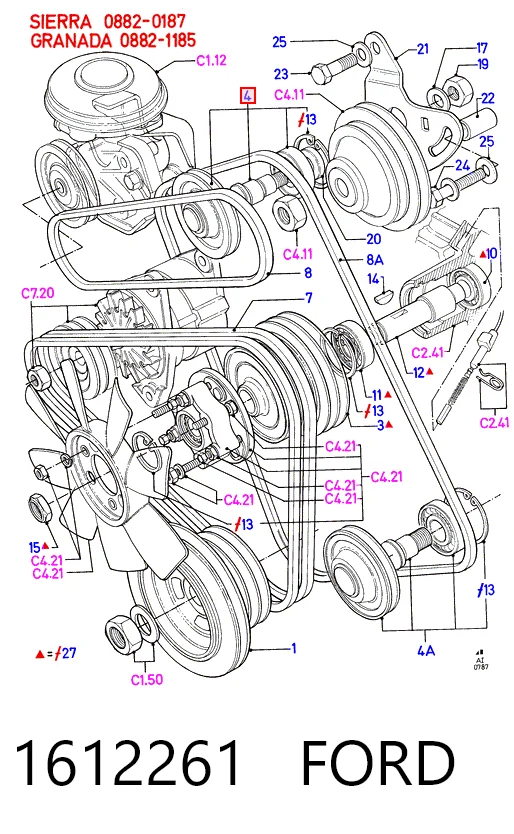 MPQ1219 Magneti Marelli Ролик приводного ременя, паразитний