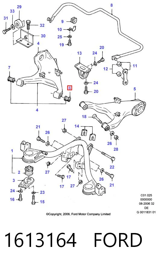 Купити 1556035S Formpart/Otoform Сайлентблок передньої підвіски