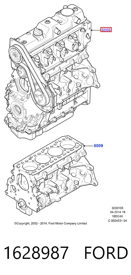 ДВЗ Ford Focus II хетчбек (DA, HCP, DP) (2004 - 2011) ціна, від 823.25 USD