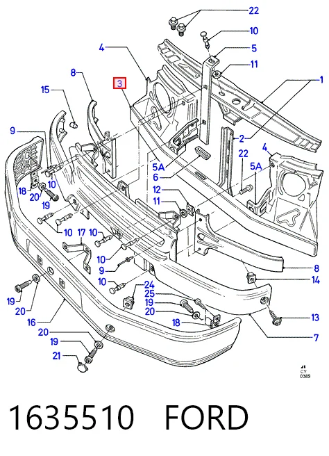 Рамка радіатора нижня Klokkerholm FP2515220 ціна, від 67.84 USD