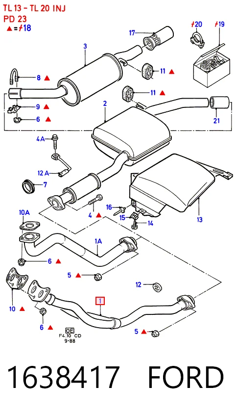 8671016373 Renault (RVI) Штани глушника передні