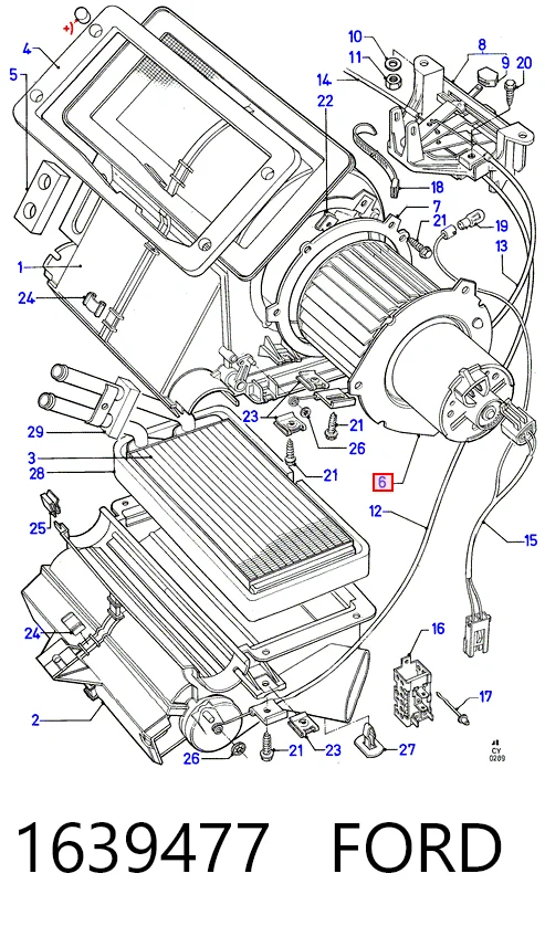 Двигун вентилятора пічки (обігрівача салону) Ford Transit IV фургон (T) (1985 - 1992) ціна, від 39.14 USD