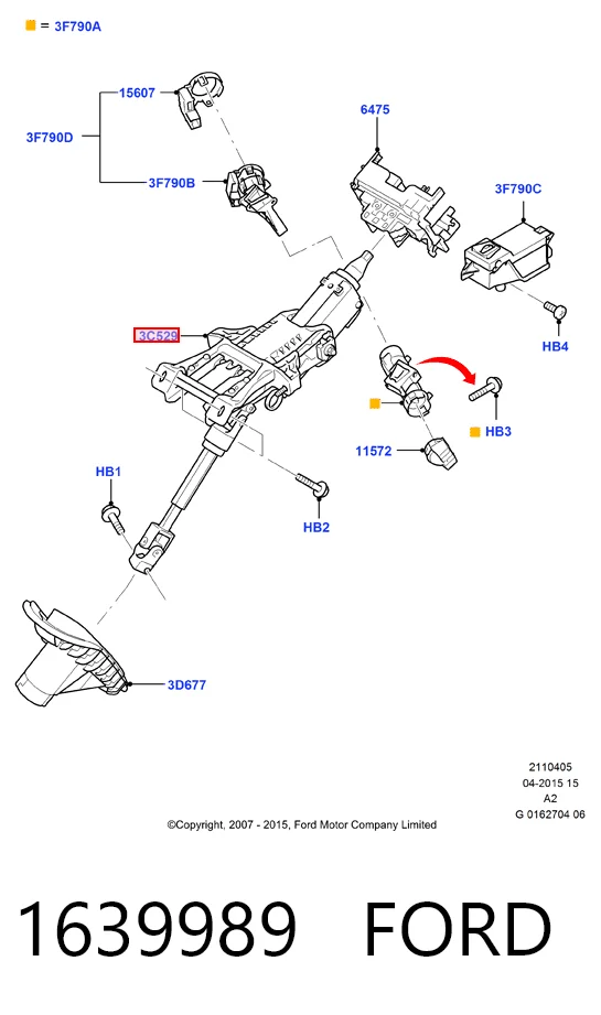 Купити Рульова колонка Ford Mondeo IV CA2