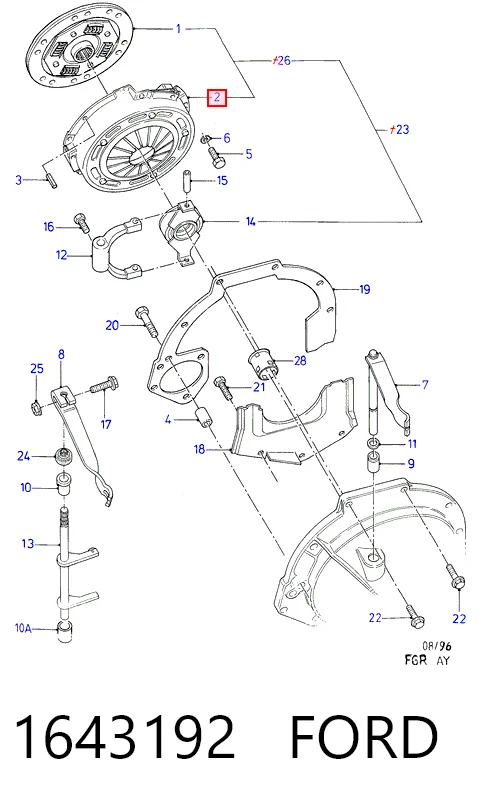 Купити Корзина зчеплення Ford Escort VII GAL, ANL