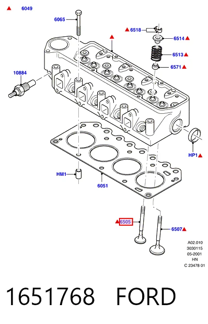 Купити 4703RCR Freccia Клапан випускний