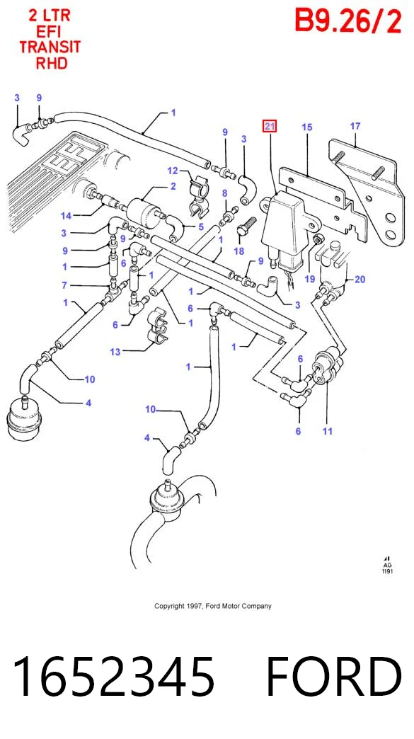 1652345 Ford Датчик наддува