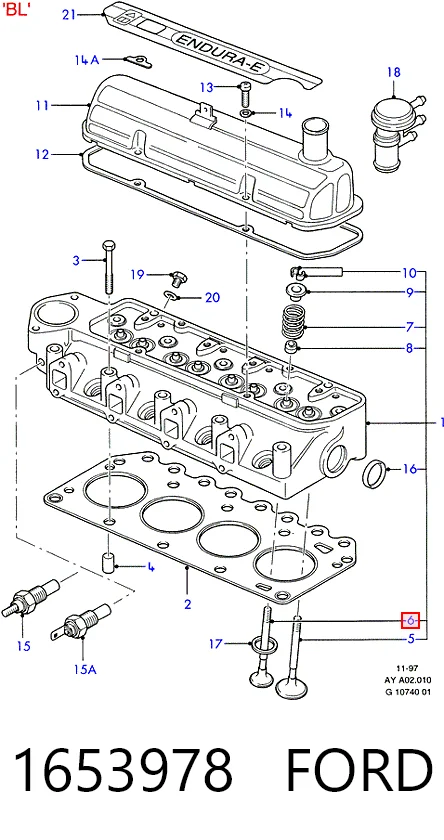 Купити 4703RCR Freccia Клапан випускний