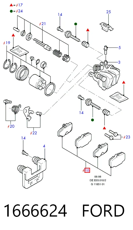 Задні гальмівні колодки Ford Scorpio II седан (GFR, GGR) (1994 - 1998) ціна, від 16.11 USD