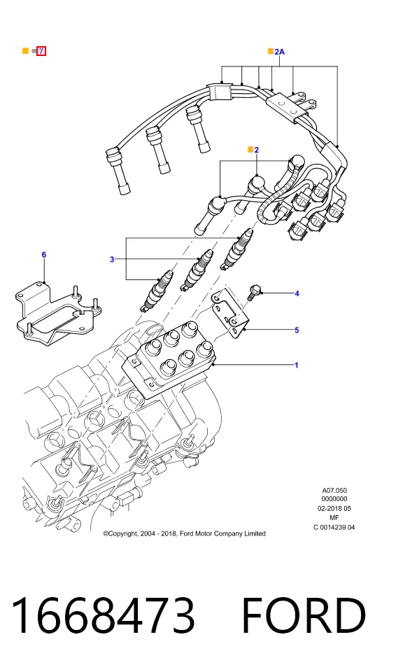 Проводи високовольтні на Ford Mondeo II BFP