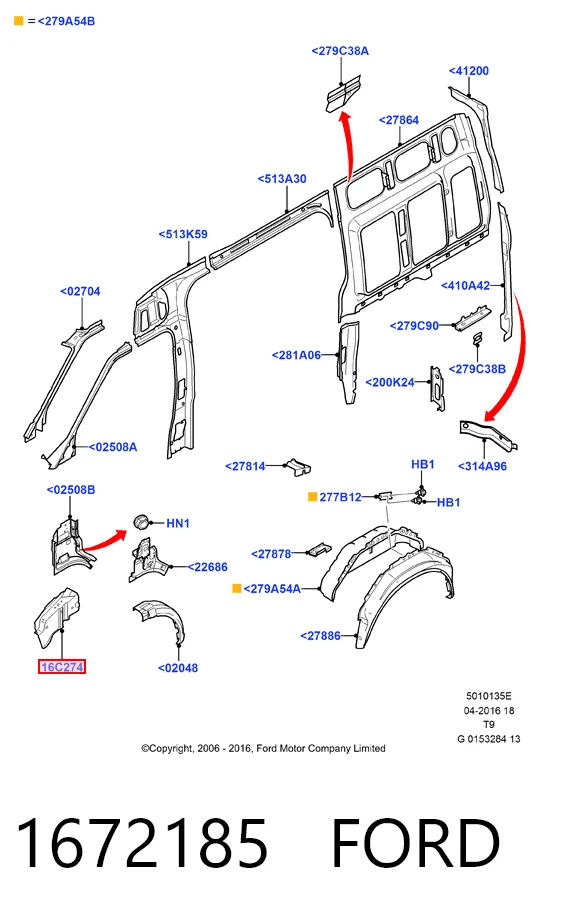 Купити PBC1116C275AA Ford Кронштейн бампера переднього, лівий