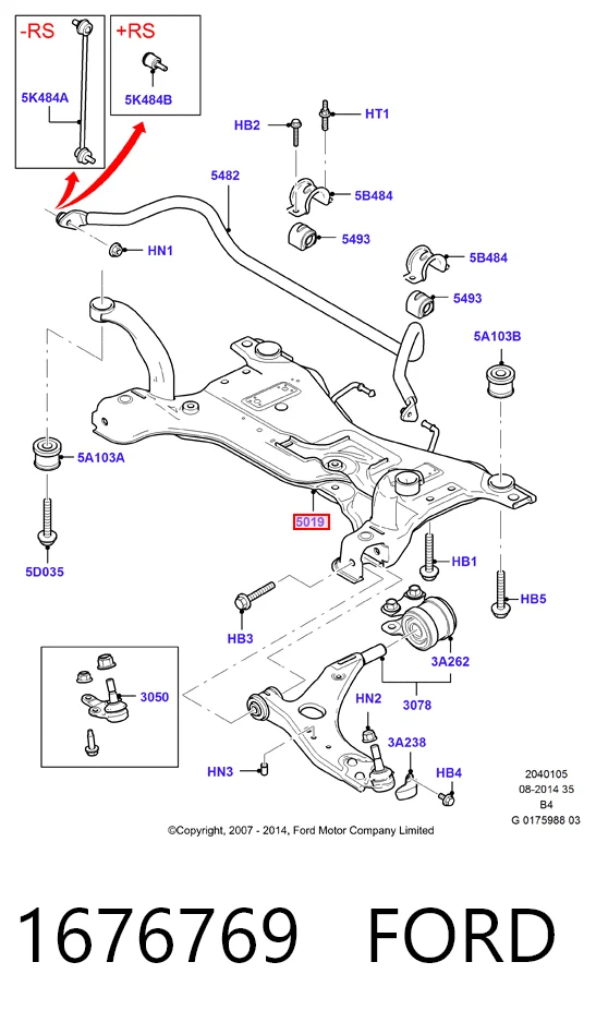 Підрамник передньої підвіски Ford Kuga I позашляховик (CBV) (2008 - 2012) ціна, від 50.94 USD