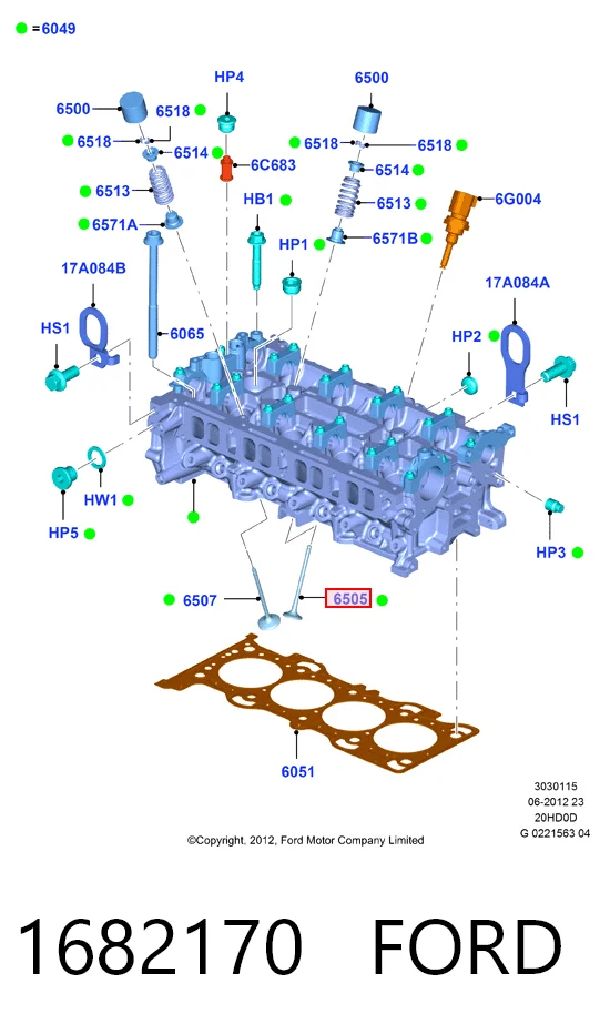 ST5144989 SAT Клапан випускний