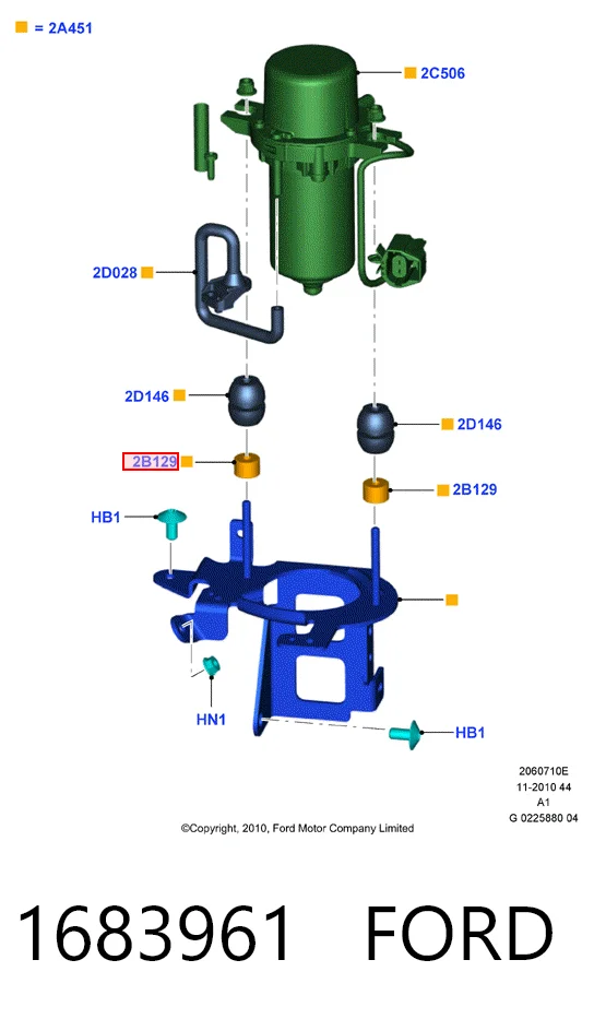1683961 Ford Насос вакуумний