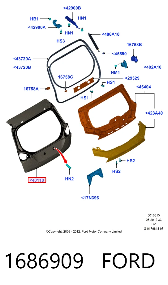  Ляда Ford Kuga 1