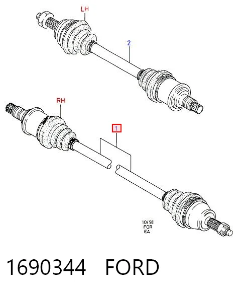  Піввісь права Ford Escort 