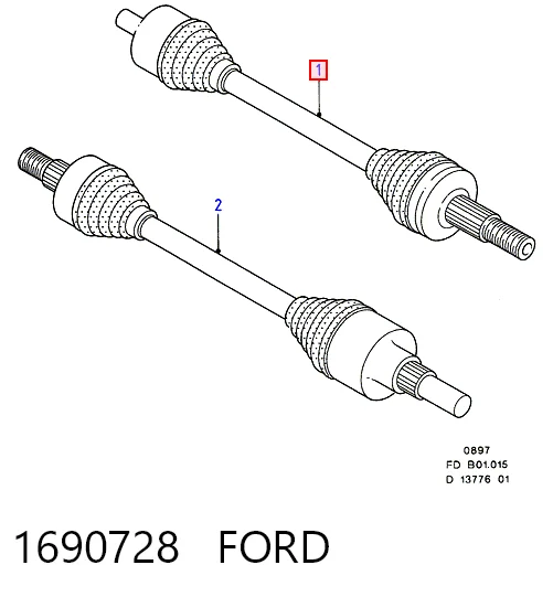 Привід правий Ford Mondeo II