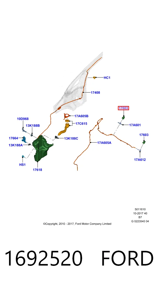 Сопло омивача лобового скла DP Group BP44666 ціна, від 6.53 USD