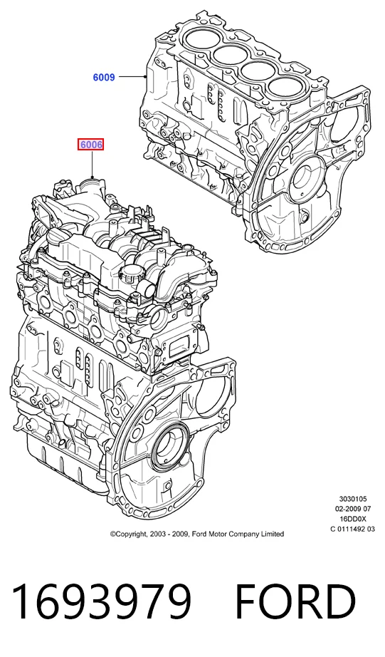 Мотор в зборі на Ford C-Max  DM2