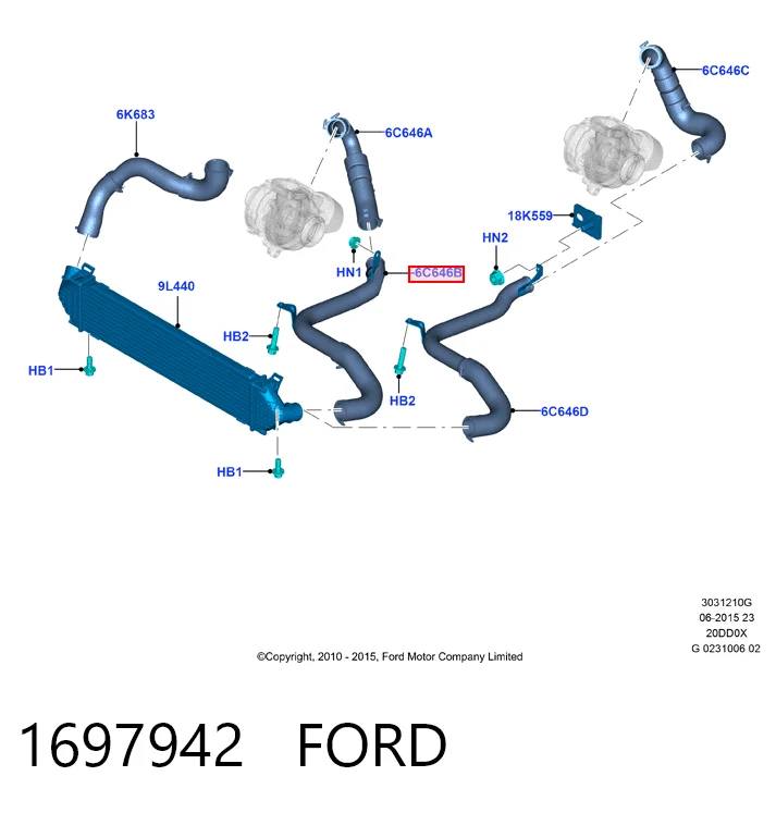  Ford AV616C646AC ціна, від 11.90 USD