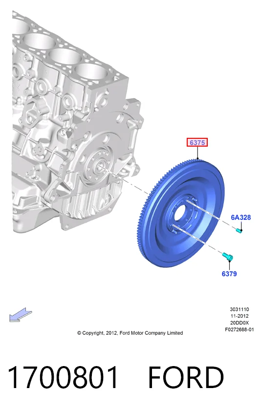 Купити Маховик Ford Kuga II CBS