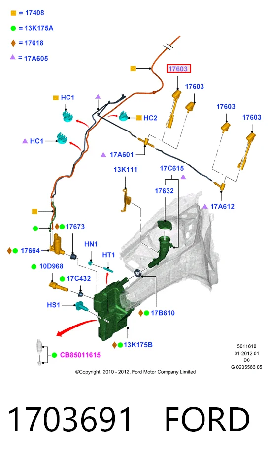 Купити BP44666 DP Group Форсунка омивача