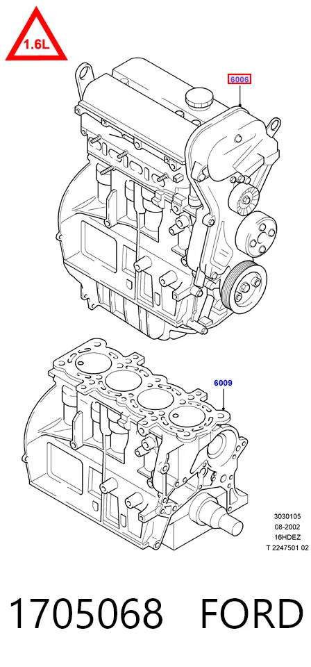 Купити RM4M5G6006XD Ford Двигун