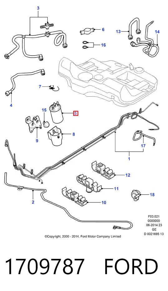 1709787 Ford Фільтр палива