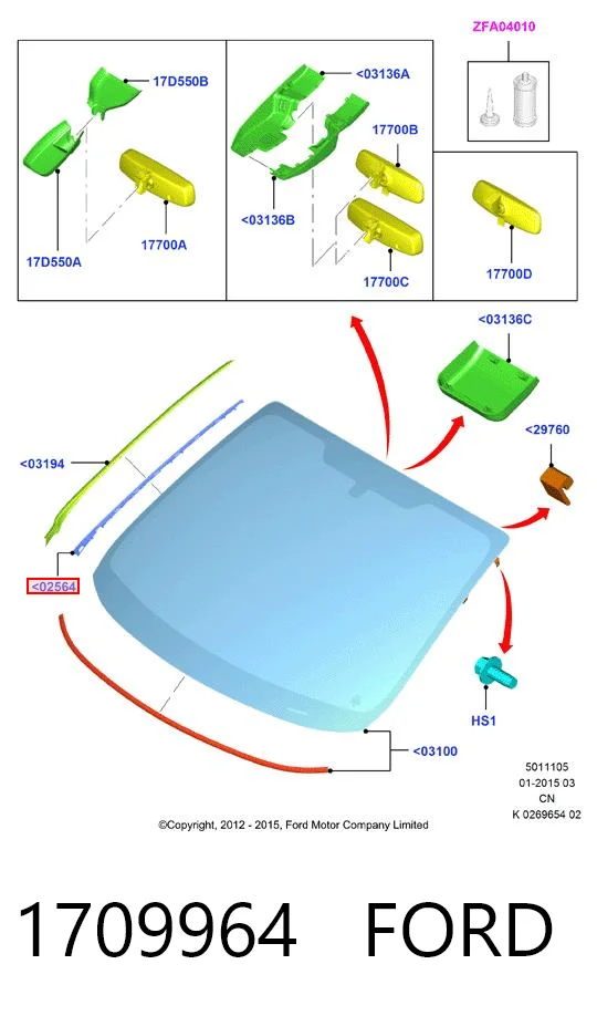 Лобове скло GS2810P132X Icor