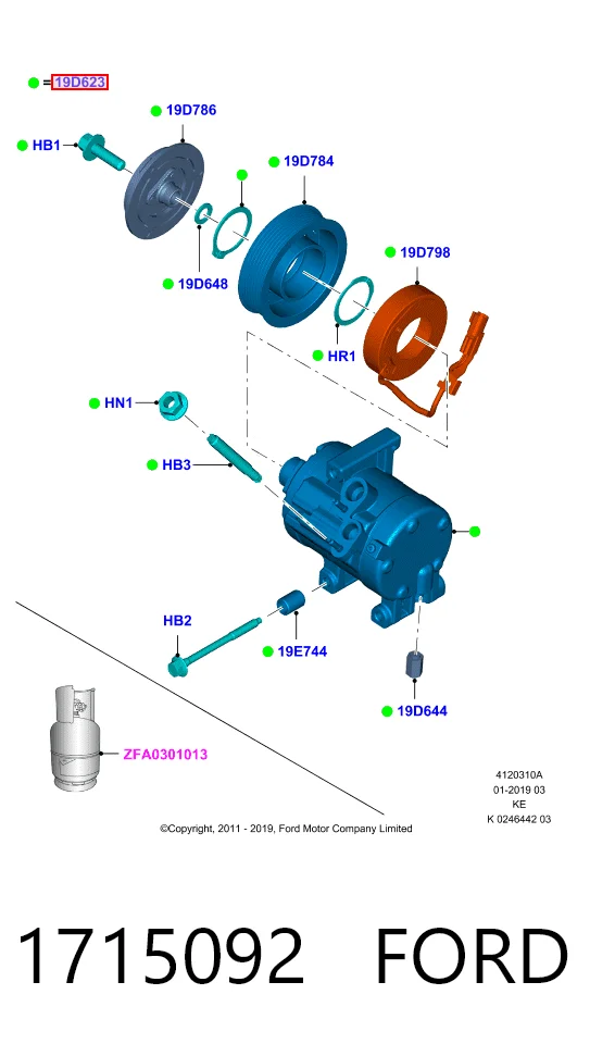 Компресор системи кондиціювання Teamec 8600410 ціна, від 380.92 USD