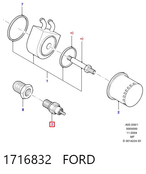 Манометри (показник тиску масла) Ford Escape позашляховик (2001 - 2007) ціна, від 17.72 USD