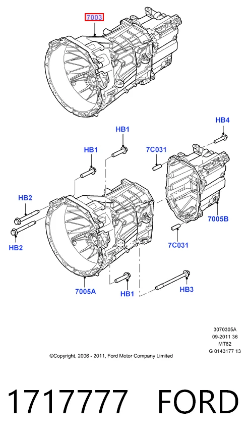 МКП в зборі Ford 8C1R7003BE ціна, від 787.40 USD