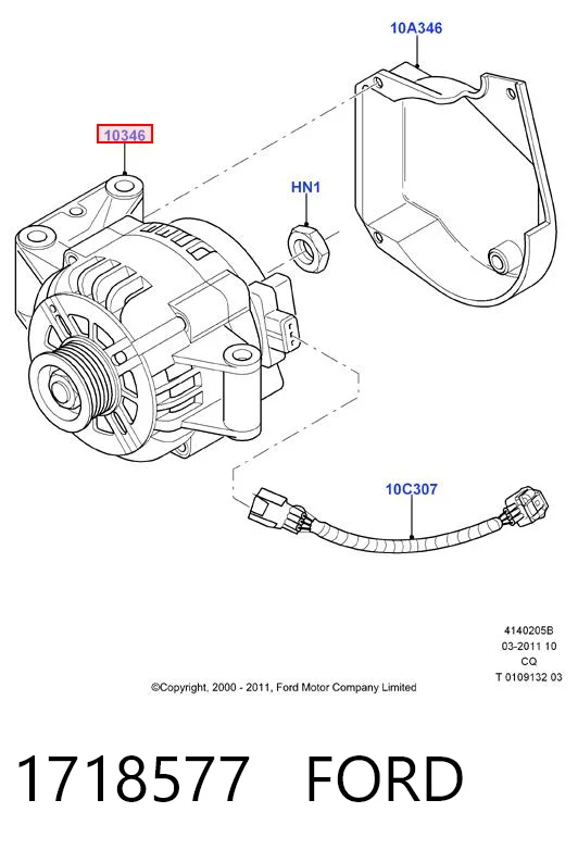 1718577 Ford Авто генератор