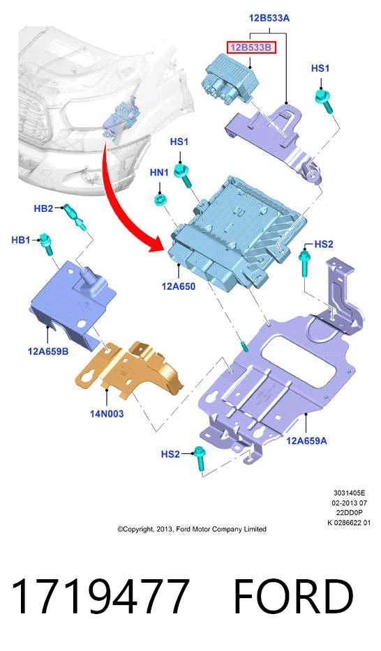 Реле накалу Ford Transit VI