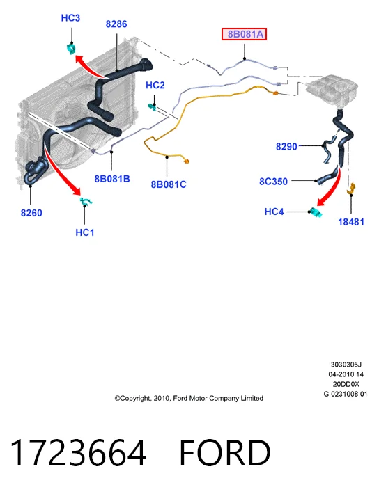  8V618C012DC Ford
