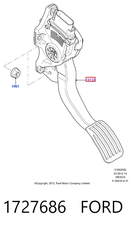 Купити Педаль газу Ford Galaxy II CA1 WA6