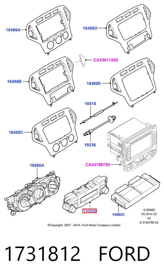 Купити Блок управління кондиціонером Ford Mondeo IV CA2