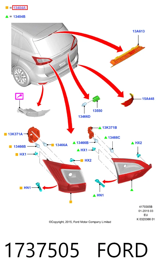 Купити 32M1872V Polcar Ліхтар задній