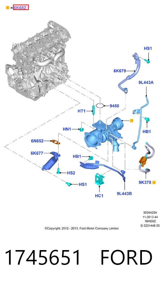 1745651 Ford Турбонаддув
