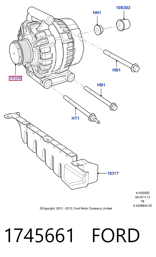 1745661 Ford Авто генератор
