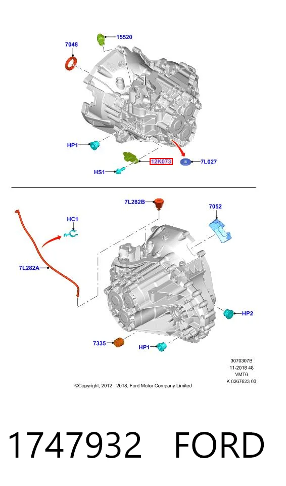 1747932 Ford Датчик розподільного вала