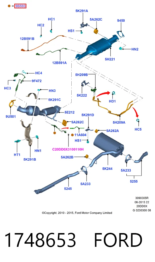 1748653 Ford Форсунка вприскування AD BLUE
