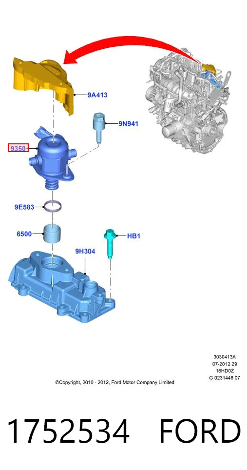 Паливний насос високого тиску 31330431 Volvo