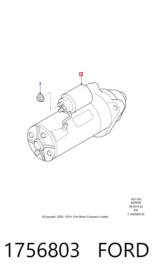 Стартер Ford 1756803 ціна, від 70.38 USD
