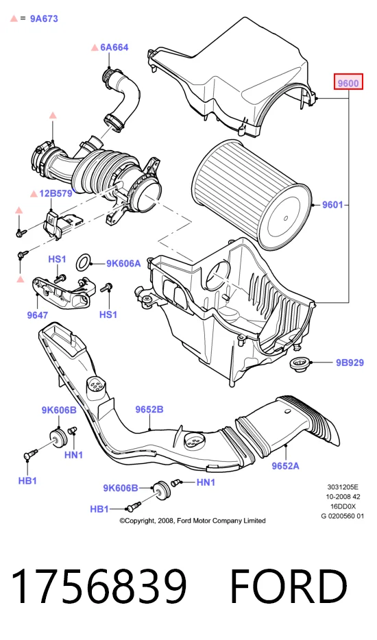 Корпус фільтра 3C129089 AND