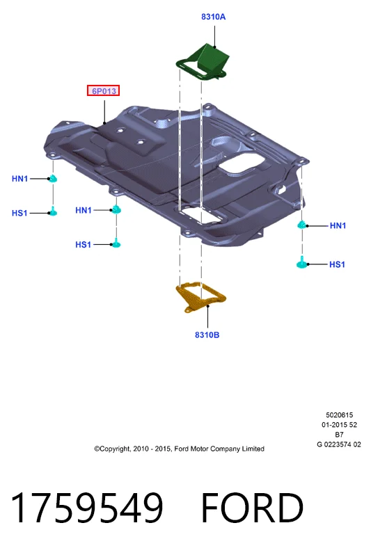 CVR98325 Magneti Marelli Захист піддона двигуна