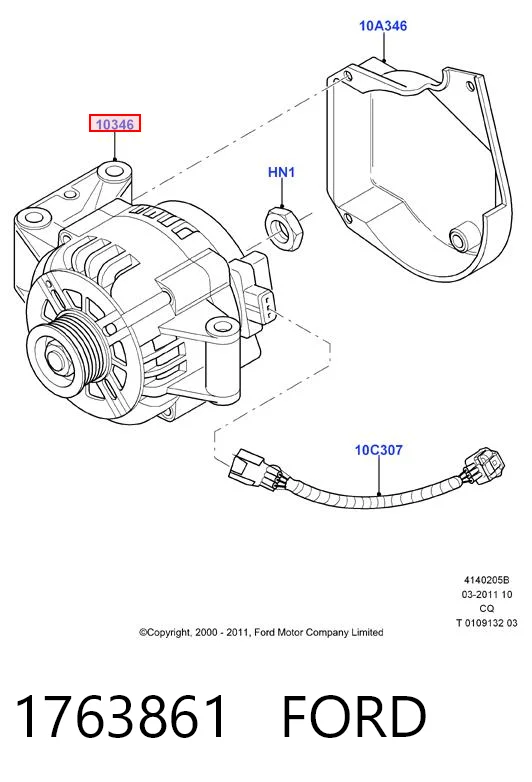 1763861 Ford Авто генератор