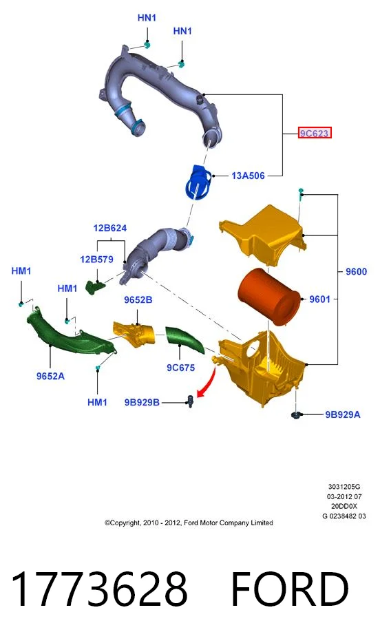  Ford AV619C623BE ціна, від 10.26 USD