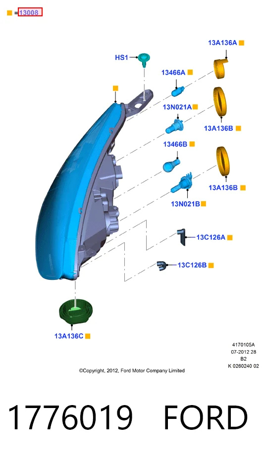 Блок фара ліва Polcar 32L109E ціна, від 136.95 USD