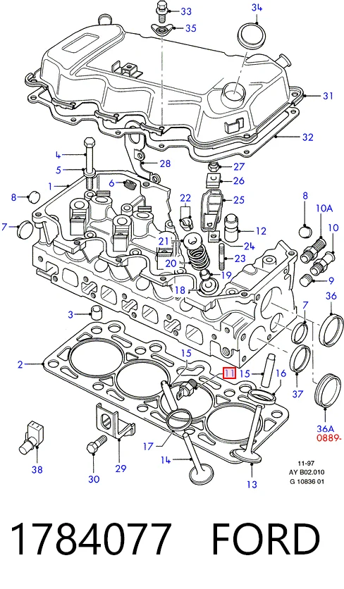  Датчик температури охолоджуючої рідини Ford Fiesta 