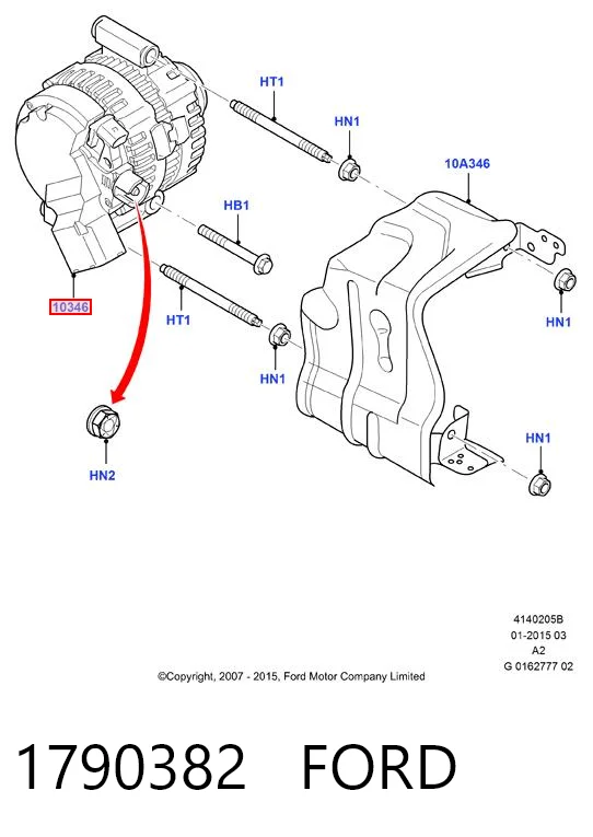 1790382 Ford Авто генератор